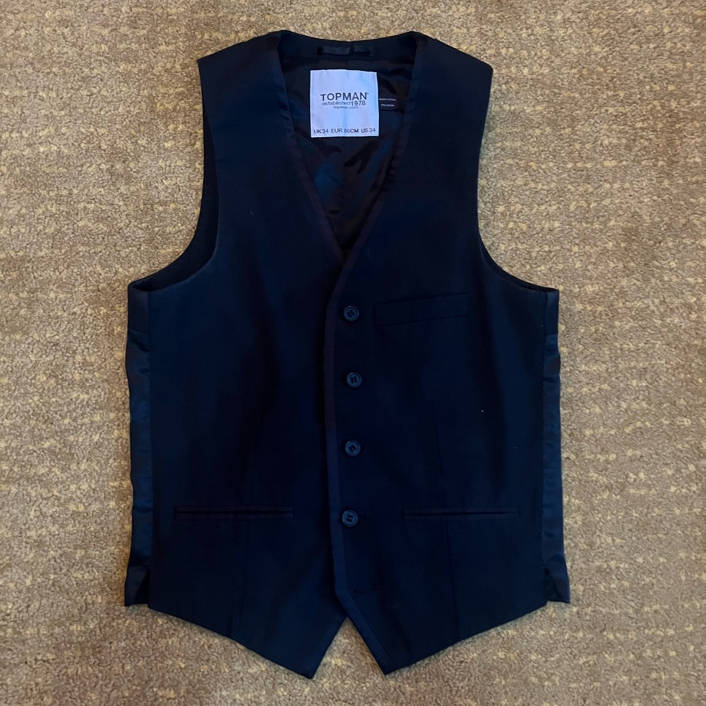 Black Vest Top